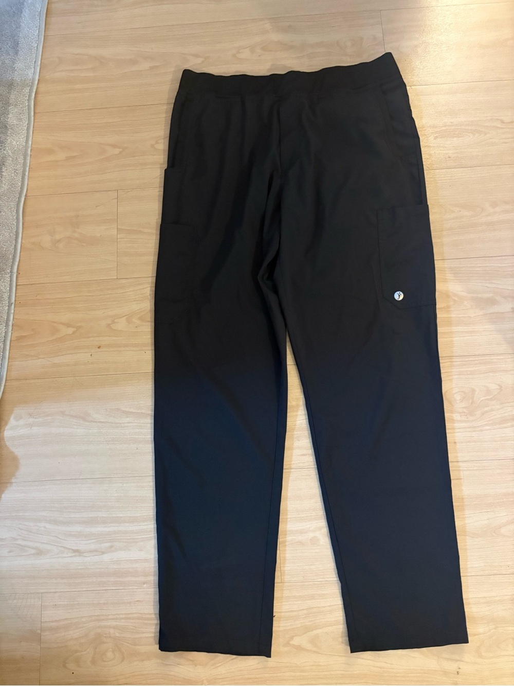 XL scrubs Black Cargo Lounge Pants